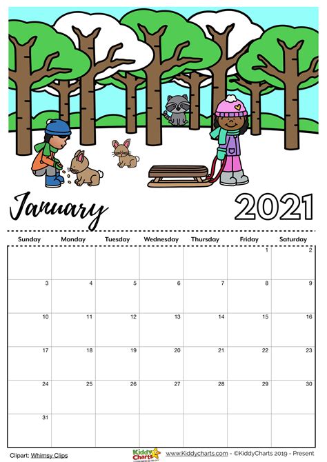 Free Printable Coloring Calendar 2021 2023 Calendar Printable