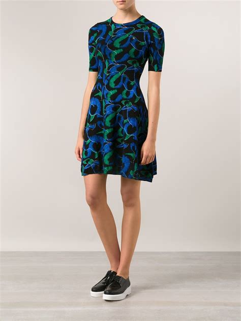 Kenzo Feather Print Dress Hampden Farfetch Com Feather Print