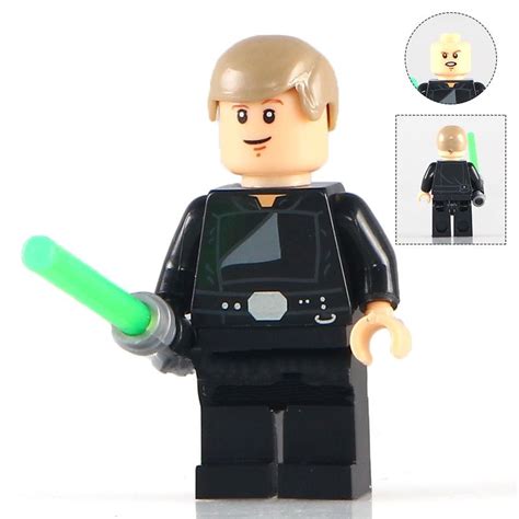 Luke Skywalker Green Lightsaber Star Wars Minifigure Lego Compatible Toys