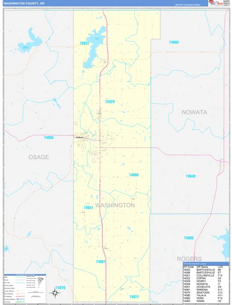 Digital Maps Of Washington County Oklahoma