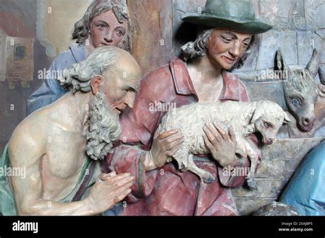 Nativity Scene Adoration Of The Shepherds Stock Photo Alamy