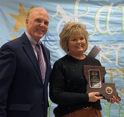 Malea Geis Named Employee Of The Month In Webster Parish School Board