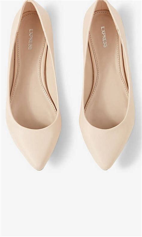 Buy Pointed Toe Nude Flats In Stock
