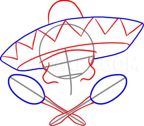 How To Draw A Sombrero Step By Step Drawing Guide By Dawn Dragoart