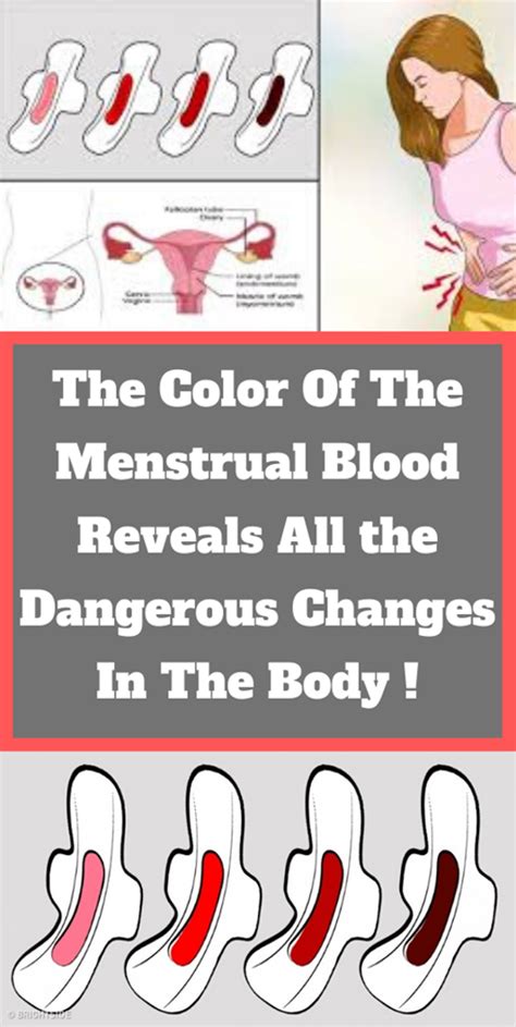 The Color Of Menstrual Blood Reveals All Dangerous Changes In The Body Wellness Count