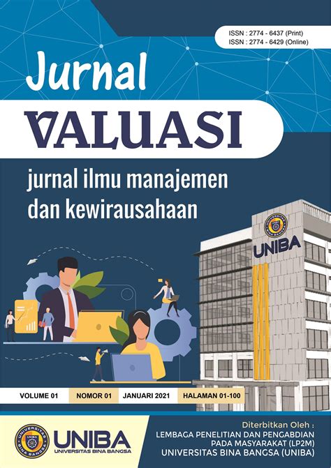 Vol 1 No 1 2021 Jurnal Valuasi Jurnal Ilmiah Ilmu Manajemen Dan