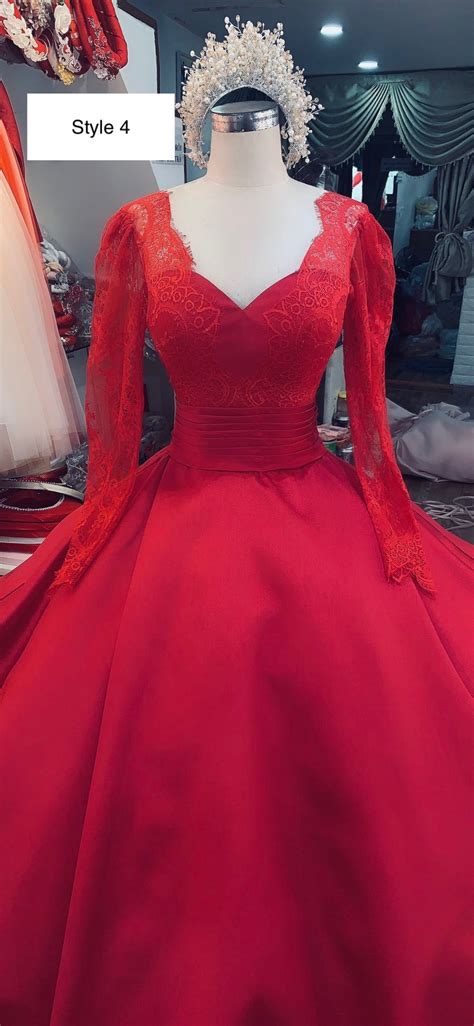 Red Princess Dresses For Prom