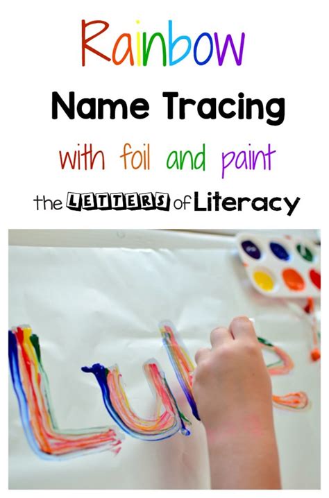 Learn To Write Your Name Rainbow Name Tracing Art Activity