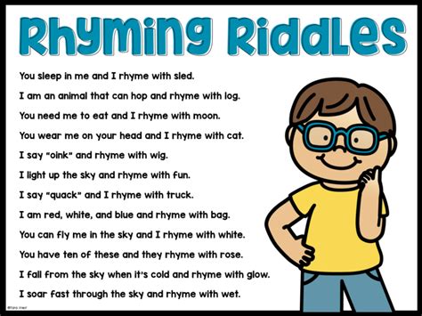 Preschool Riddles Rhymes Askworksheet F5e In 2022 Phonemic
