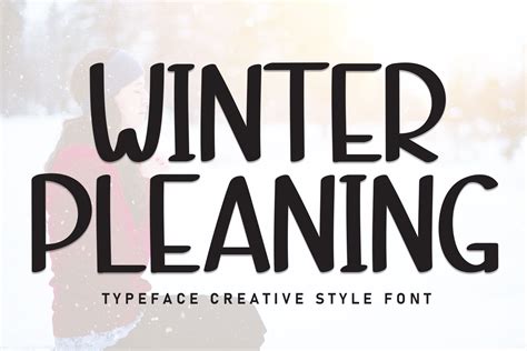 Winter Pleaning Font By Strongkeng Old · Creative Fabrica