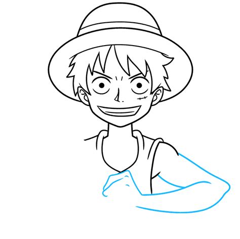 How To Draw Monkey D Luffy From One Piece Really Easy Drawing Tutorial