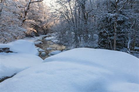Snowy River Landscape Stock Image Image Of Scandinavia 61970929