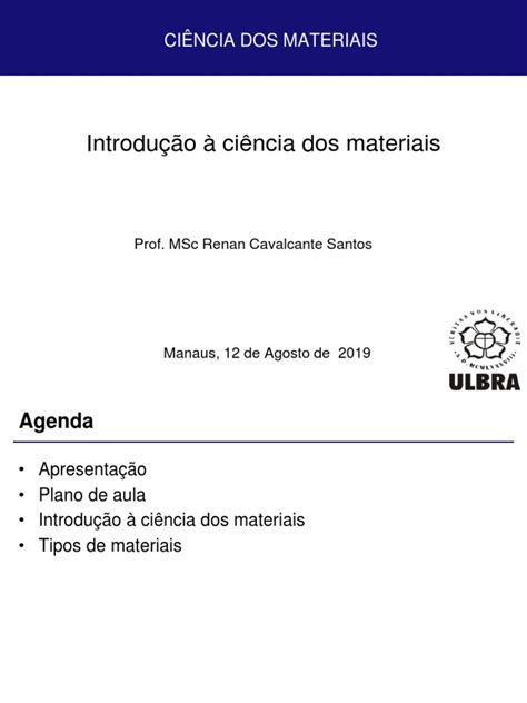 Introdução à Ciência Dos Materiais Estruturas Propriedades E