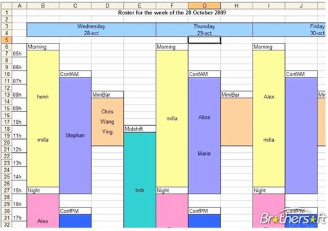 Calendrier Journalier Excel Young Planneur