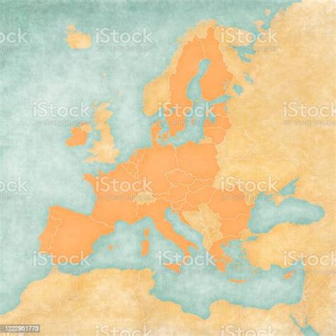 Kaart Van De Europese Unie Stockvectorkunst En Meer Beelden Van