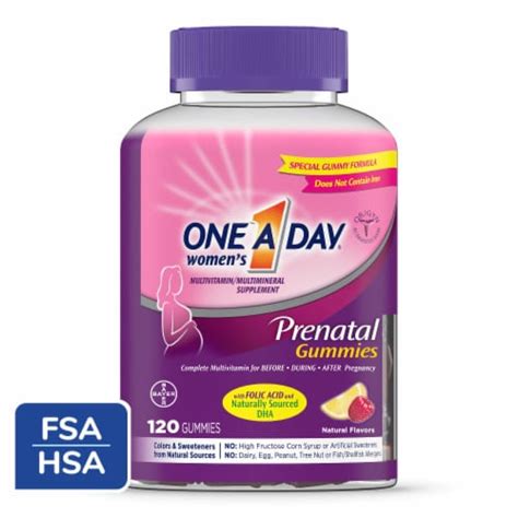 One A Day® Women S Multivitamin Multimineral Supplement Prenatal Gummies 120 Ct Kroger