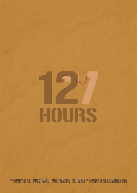 127 Hours Minimal Poster By Jose Sancho