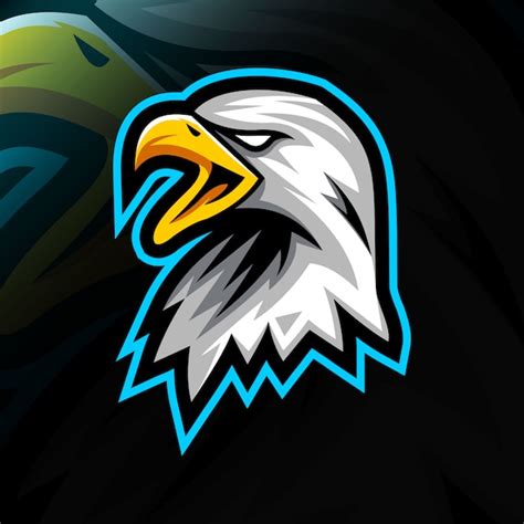 Premium Vector Head Eagle Mascot Logo E Sport Design