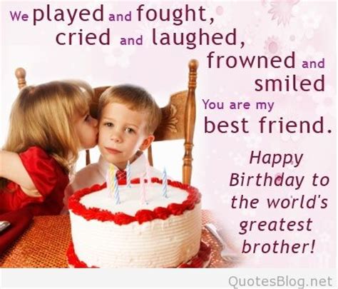 Share the birthday wishes with your brother via text/sms, email, facebook, whatsapp, im, etc. Birthday Quotes. Birthday Cards. Anniversary Messages.