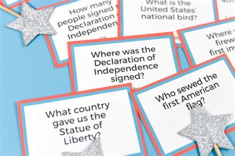 There is more about the country's history. Printable Fourth of July Trivia - Hey, Let's Make Stuff