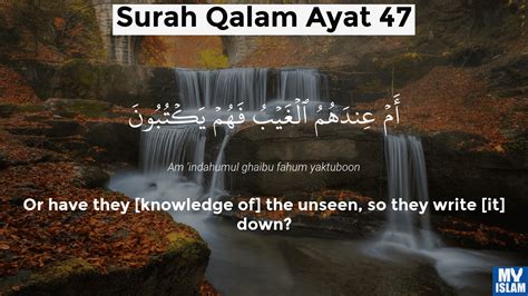 Surah Al Qalam Ayat 45 6845 Quran With Tafsir My Islam