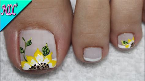 Inicio decoración de uñas figuras de uñas 2020 para manos y pies. DISEÑO DE UÑAS PARA PIES GIRASOL Y FRANCÉS ¡MUY FÁCIL! - SUNFLOWER NAIL ART - NLC - YouTube