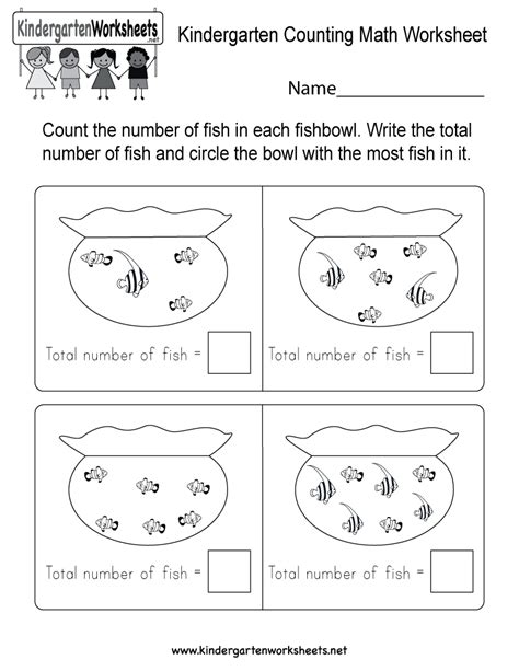 Kindergarten Worksheets Counting Worksheets Count The Number Of Pin