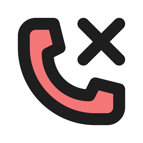 Free Missed Call Flat Color Outline Icon 19858655 Png With Transparent