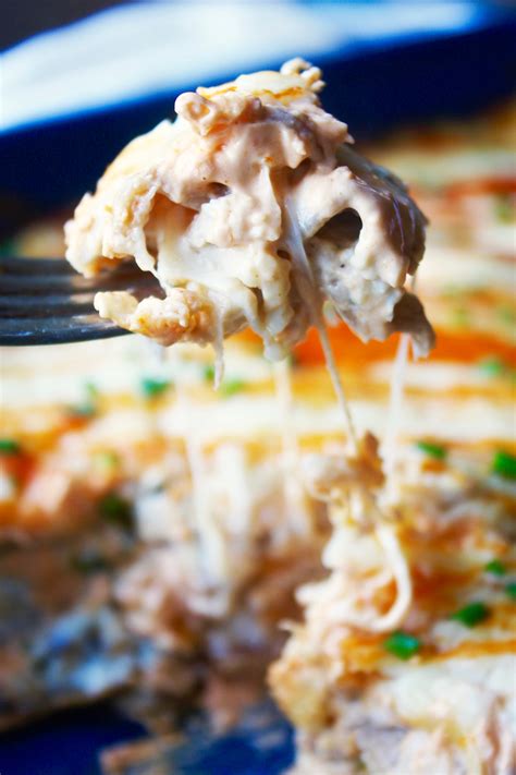 This classic lasagna is made with an easy meat sauce as the base. Buffalo Chicken Lasagna