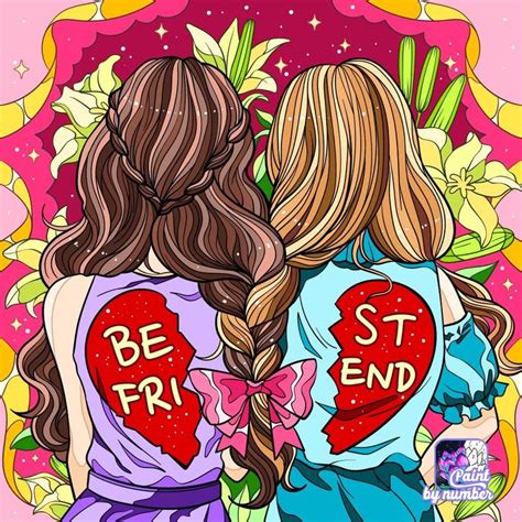 Pin By Vivi Lynn On B•f•f Bff Drawings Easy Canvas Painting Best