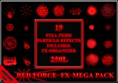 Second Life Marketplace Particle Fx Mega Pack Red Force Fx 19
