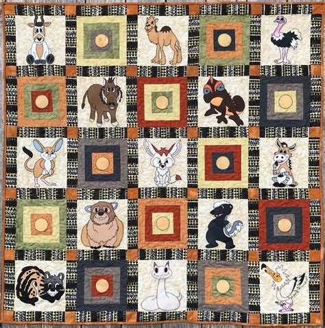 African Desert Animal Pdf Quilt Pattern Etsy In 2021 Quilts Quilt