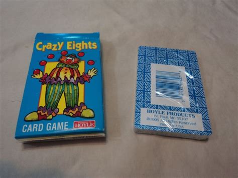 Place the remaining card stack face down. 1995 Crazy Eights Card Game By Hoyle Products #HoyleProducts | Crazy eights, Card games, Cards