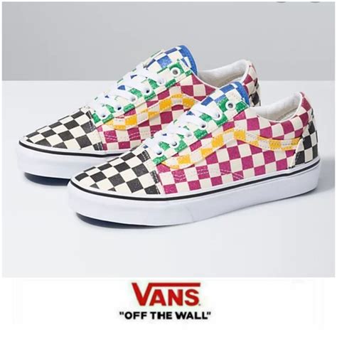 Vans Shoes Stylish Old Skool Colorful Checkerboard Vans Poshmark