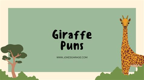 74 funny giraffe puns jokes garage