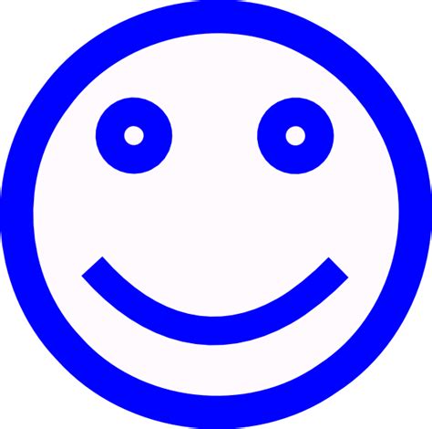 Blue Smiley Face Clip Art Clipart Best