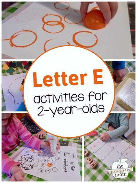 Letter E Activities for 2-Year-Olds - The Measured Mom