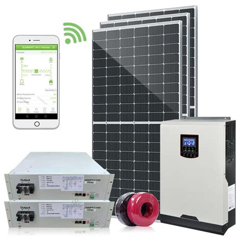Hybrid Inverter Solar Power Home Pv System With Solar Energy Panel