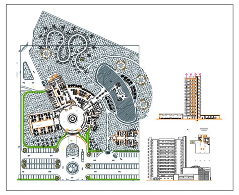 Hotel Layout Plan And Elevation Design Dwg File Cadbull Images And
