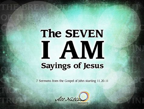 Breathe deep, sing loud and sweet, i am me, i am unique, i am magnificent. All Nations Ministry of AR: Series Who Jesus Is: The 7 ...
