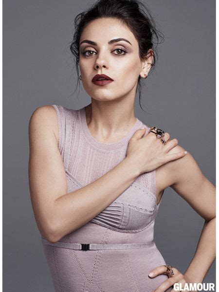 Mila Kunis Poses With No Makeup For Glamour Magazine Cover Mila Kunis Mila Kunis Photoshoot