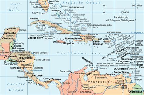 Caribbean Map Maps Of The Caribbean Sea Region