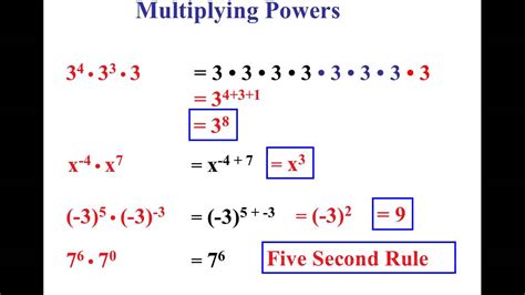8th Grade Chapter 10 Section 2 Multiplying Exponents Youtube