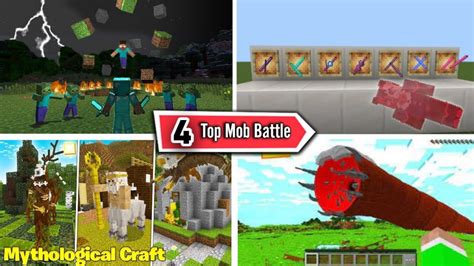 Top 5 Mob Battle Mods For Minecraft Pe Survival Best Mods And Addon