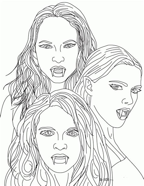 Anime Vampire Coloring Pages