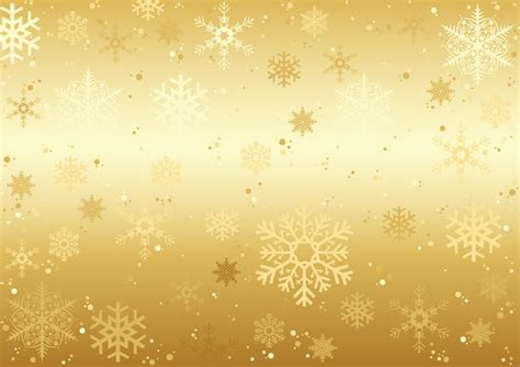Gold Christmas Snowflakes Texture Vector Premium Download