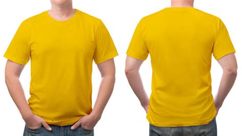 Yellow Shirt Front And Back Images Browse 193 Stock Photos Vectors