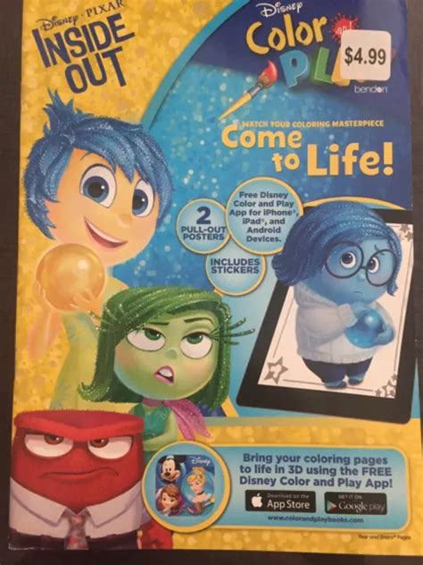 Disney Pixar Inside Out Color And Play Activity Book 499 Picclick