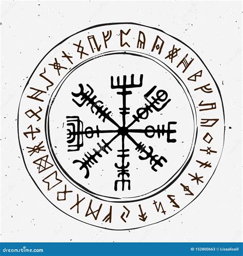 Viking Runes Elder Futhark Alphabet Retro Norse Scandinavian Runes