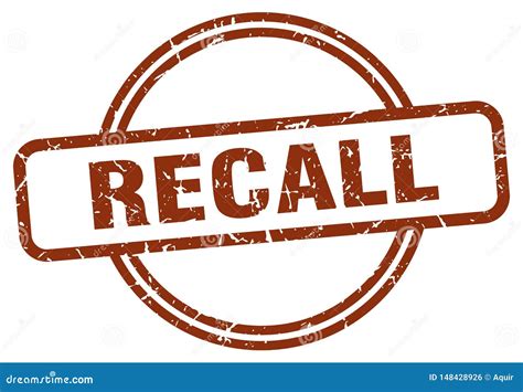 Recall Stamp Stock Vector Illustration Of Isolated 148428926